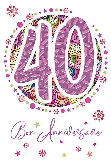 Carte Anniv. 40 ans