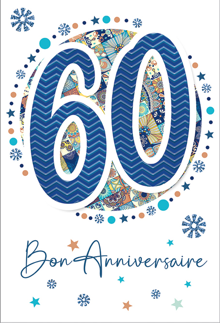 Carte Anniv. 60 ans