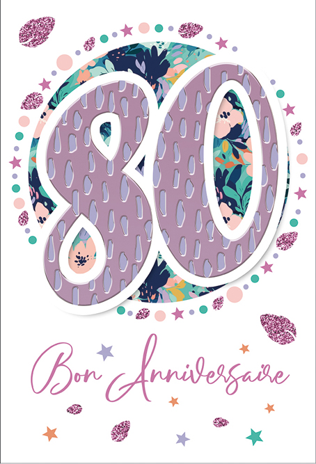 Carte Anniv. 80 ans